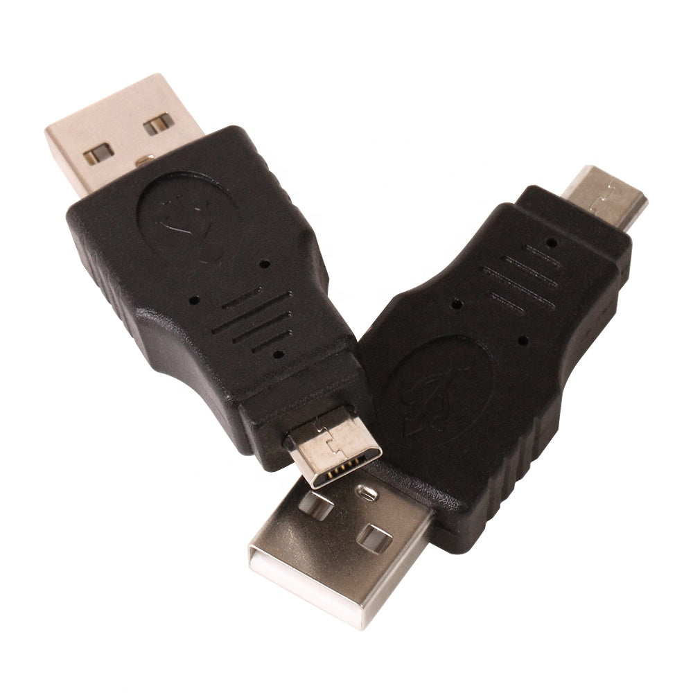 USB A to Micro USB Adapter Male to Male Data Sync Charger for Android