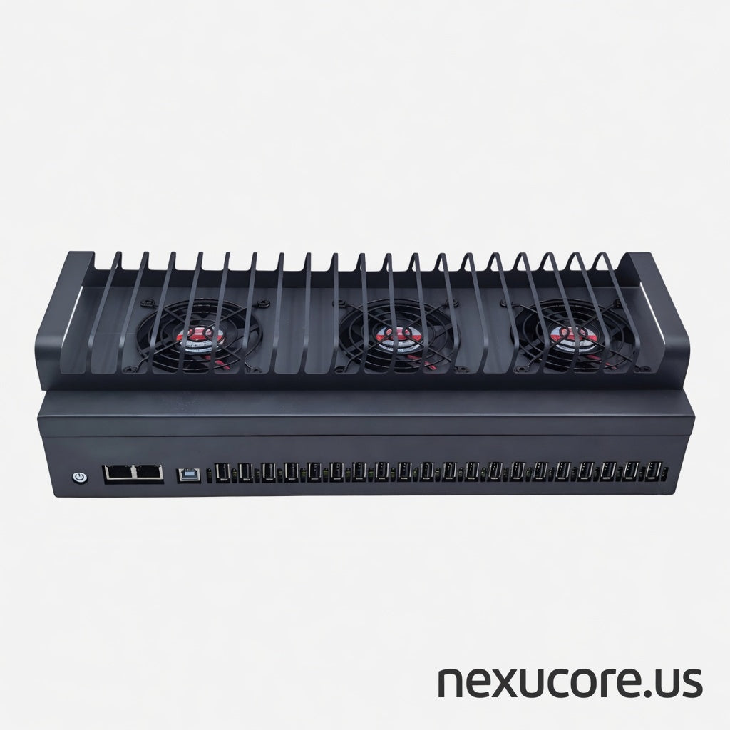 Run 20 Devices at Once — Stable, 24/7 Phone Farm Hub (LAN + USB)